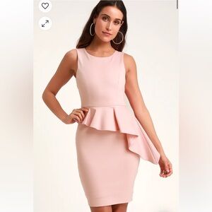 Ruffle Body Con Dress (Sleeveless)